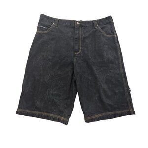 GodBody Denim Carpenter Shorts Men's 42 Black 13.5" Inseam EUC Made in Russia